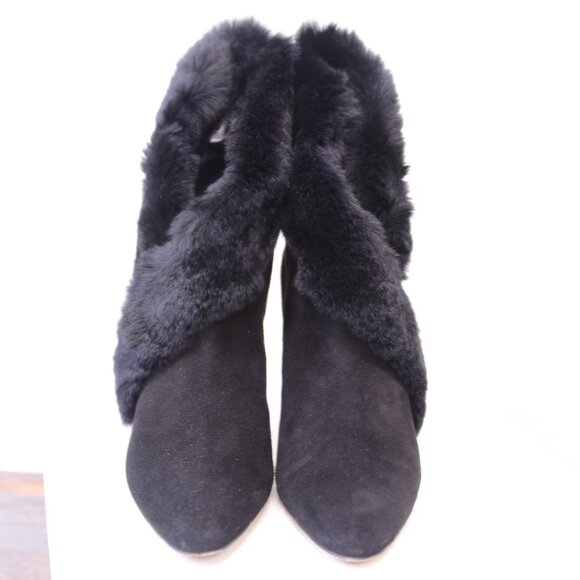 Manolo Blahnik NESTANU M Black Suede 38.5 Made in Italy Camoscio Nero - Picture 3 of 11